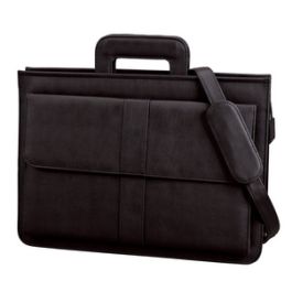 Alassio Porte-documents "AVERSA", similicuir, noir