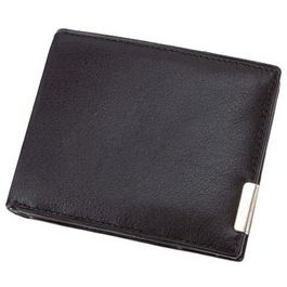 Alassio Portefeuille, format paysage, cuir, noir