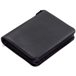 Alassio Serviette classeur "LUINO", A5, similicuir, noir