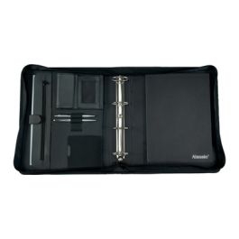 Alassio Serviette classeur "OSI", A4, similicuir, noir
