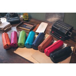 Alassio Trousse, en cuir, marron