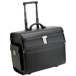 Alassio Valise pour pilotes "MONDO", similicuir, noir