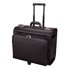 Alassio Valise pour pilotes "SAN REMO", en similicuir, noir