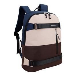 BESTLIFE Urban Sac à dos laptop COL SKATE, bleu/beige/marron