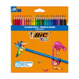 BIC KIDS Crayons de couleur Tropicolors, étui en carton