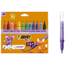 BIC KIDS Feutre Comfort Jumbo, étui en carton de 12
