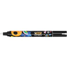 BIC Marqueur permanent Intensity, pointe ogive, blanc