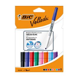 BIC Marqueur pour tableau blanc Velleda 1741, pointe ogive,