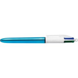 BIC Stylo à bille 4 Colours Shine, 0,32 mm, bleu