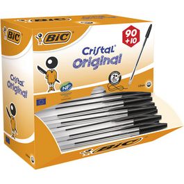 BIC Stylo à bille Cristal Original, VALUE PACK, noir