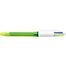 BIC Stylo à bille rétractable 4 Colours Fluo