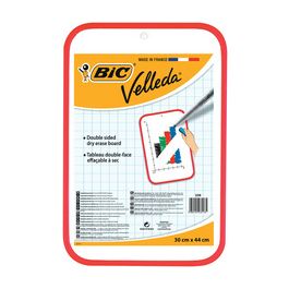 BIC Tableau blanc Velleda, 2 faces, dimensions: 300 x 440 mm