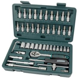 BRÜDER MANNESMANN Jeu de douilles 1/4", 46 pièces