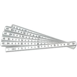 BRÜDER MANNESMANN Mètre pliant en PVC, 2,0 m, blanc