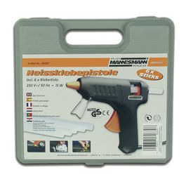 BRÜDER MANNESMANN Pistolet à colle, malette en plastique