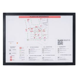 Bi-Office Cadre magnétique, A3, noir