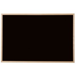 Bi-Office Tableau noir, bois naturel, 800 x 600 mm, noir