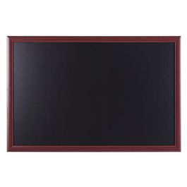 Bi-Office Tableau noir, cadre aspect cerisier, 900 x 600 mm