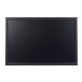 Bi-Office Tableau noir, cadre noir, 900 x 600 mm