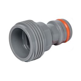 Bradas Adaptateur WHITE LINE, filetage extérieur 1/2", gris