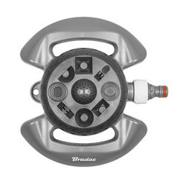 Bradas Arroseur de pelouse WHITE LINE, 8 modes, gris