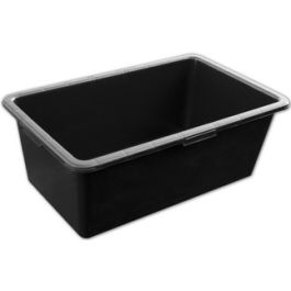 Bradas Auge de maçon, en PVC, 90 litres, noir