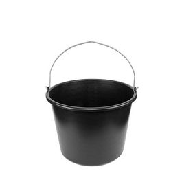 Bradas Seau, 12 litres, PVC, noir