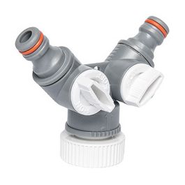 Bradas Sélecteur 2 circuits WHITE LINE avec nez de robinet