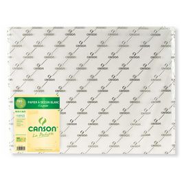 CANSON Papier de dessin "C" à Grain, 125 g/m2, 500 x 650 mm x25