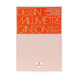 CANSON Papier millimétré, 650 x 500 mm, 90 g/m2 x50