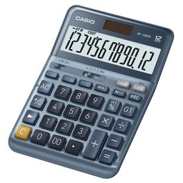 CASIO Calculatrice de bureau DF-120EM, 12 chiffres, argent