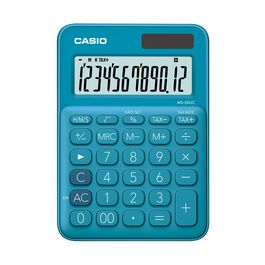 CASIO Calculatrice de bureau MS-20UC-BU, bleu