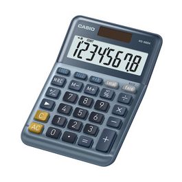 CASIO Calculatrice de bureau MS-88EM, 8 chiffres, argent