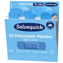 CEDERROTH Recharge Salvequick, pansement détectable bleu