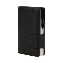 CLICKSAFE Porte-monnaie avec porte-cartes, cuir Nappa, noir/