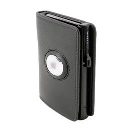 CLICKSAFE Portefeuille SLIM avec logement AirTag, noir