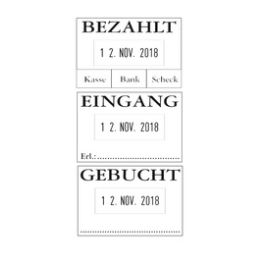 COLOP Datumstempel 04060 L2 "BEZAHLT", mit Textplatte