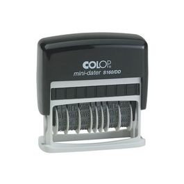 COLOP Mini Doppel-Datumstempel S160/DD, schwarz