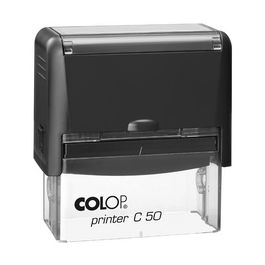 COLOP Tampon pour texte Printer C50, 7 lignes, noir