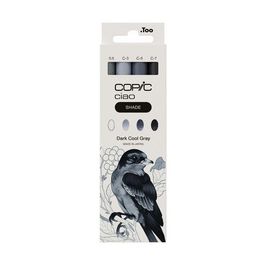 COPIC Marqueur ciao, kit 3+1 SHADE "Dark Cool Gray"