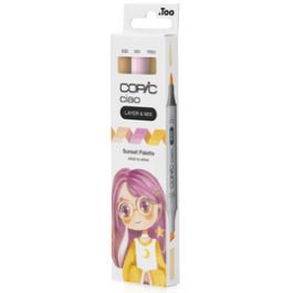 COPIC Marqueur ciao, set de 3 "Sunset Palette"
