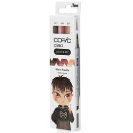 COPIC Marqueur ciao, set de 3 "Warm Palette"