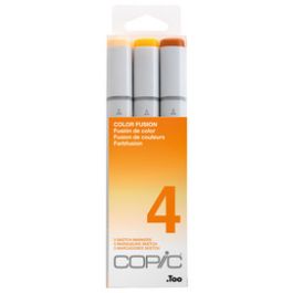 COPIC Marqueur sketch, kit de 3 "Color Fusion 4"