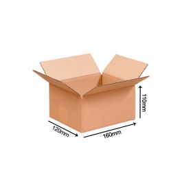 Lot de 20 cartons caisse américaine - 160 x 120 x 110 mm simple cannelure