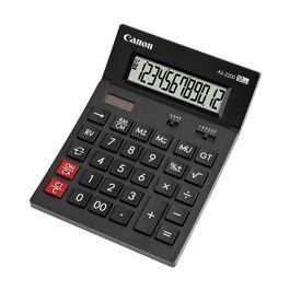 Canon Calculatrice de bureau AS-2200, énergie solaire/ pile