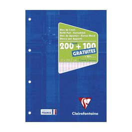 Clairefontaine Bloc de cours, perforé, A4, séyès