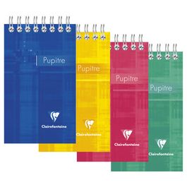 Clairefontaine Bloc spiralé, 75 x 127 mm, quadrillé 5/5 x10