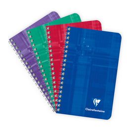 Clairefontaine Carnet à spirale, 75 x 120 mm, quadrillé 5x5