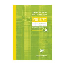 Clairefontaine Copies doubles non perforées, A4, seyès