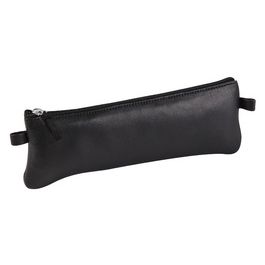 Clairefontaine Trousse plate, cuir noir